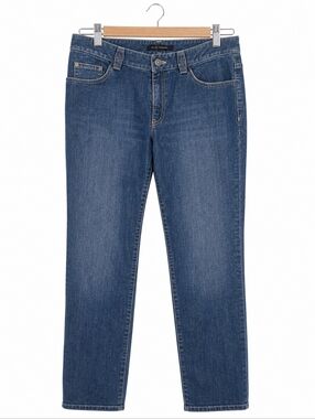 Elie Tahari Straight Leg Jeans Medium Wash Classic Denim (No Size Tag – Size 8